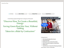 Tablet Screenshot of greenroofplan.com